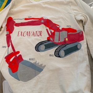 Mini Boden Excavator Long Sleeve Tee